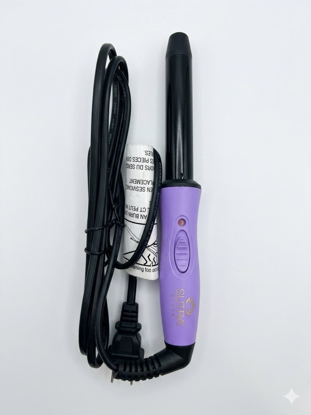 SUTRA Purple Mini Curling Iron - Compact Travel Hair Styler